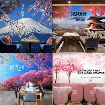 

3d Wallpapers Japanese Ukiyo-shi Pilgrims Retro Nostalgic Restaurant Seamless Mural Cooking Sushi Footwear Club Wallpapers