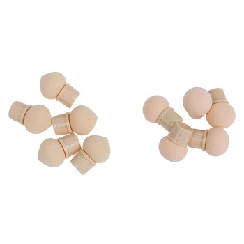 

10pcs Double End Tips DIY Replacement Accessory Double End Sponge Heads Nail Art Gradient Brush Pen Painting Dotting