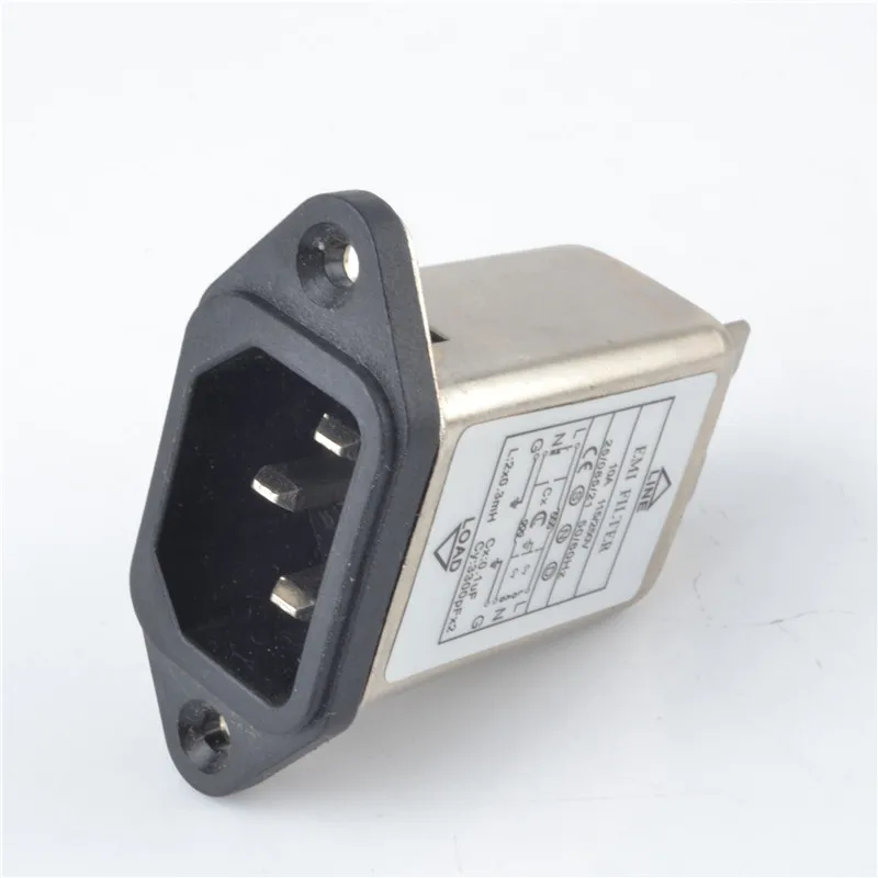 1 шт. Штекерная розетка IEC 320 C14 линия электропитания фильтр EMI 10 А 125 в лучше чем