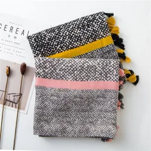 Модные леопардовые шарфы с принтом зебры из хлопка для женщин, осенне-зимние теплые шарфы, головные платки и шарфы для шеи, женские банданы из пашмины