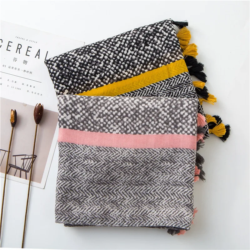 

Fashion Leopard Zebra 2019 Cotton Scarves for Women Autumn Winter Warm Scarves Neck Head Shawls and Wraps Lady Pashmina Bandanas