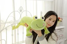new cute soft lying frog toy plush green frog pillow doll about 60cm 2716