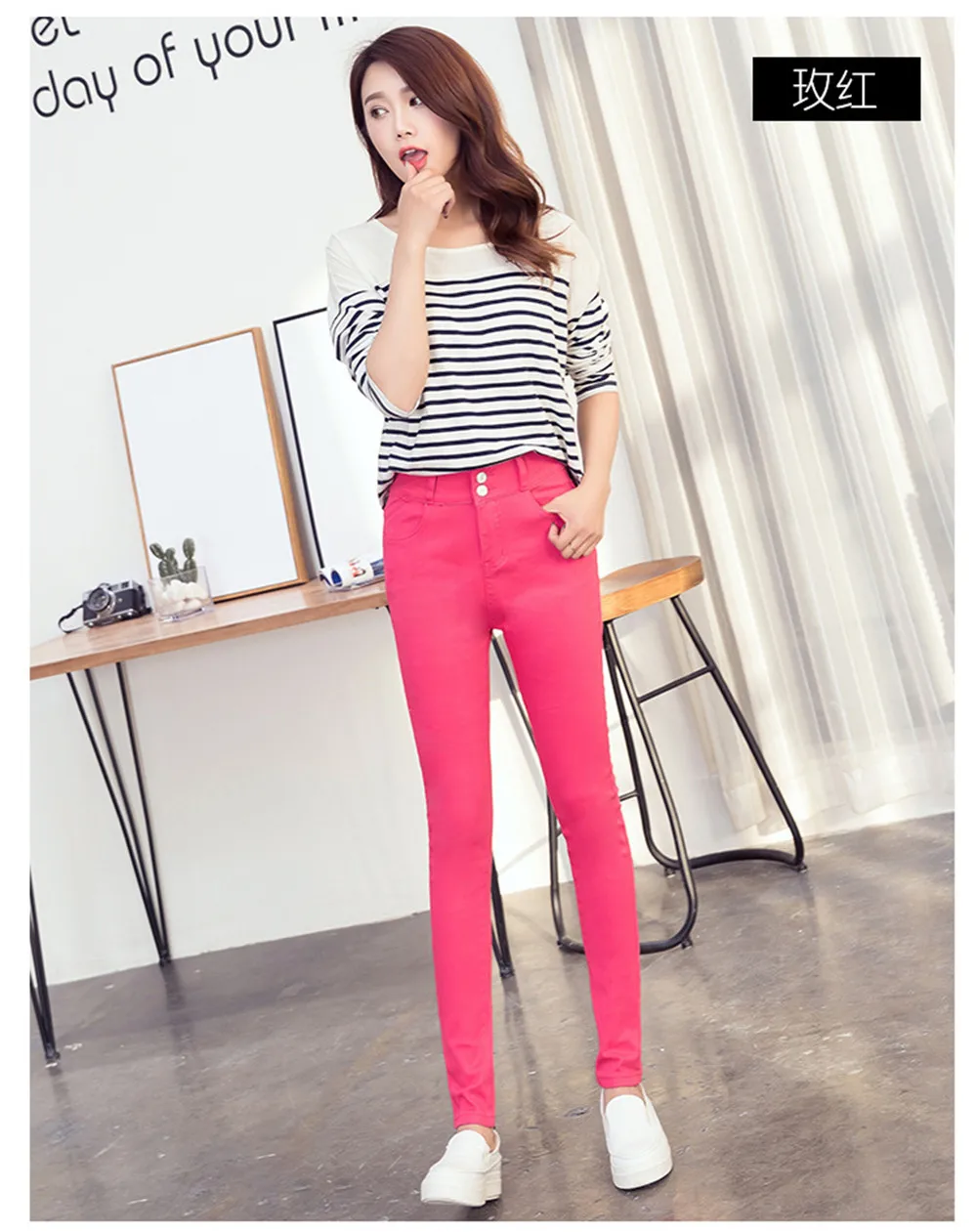 Джинсы с высокой талией женские новые модные хлопковые яркие цвета эластичные женские джинсы Mujer jean femme denim spodnie damskie