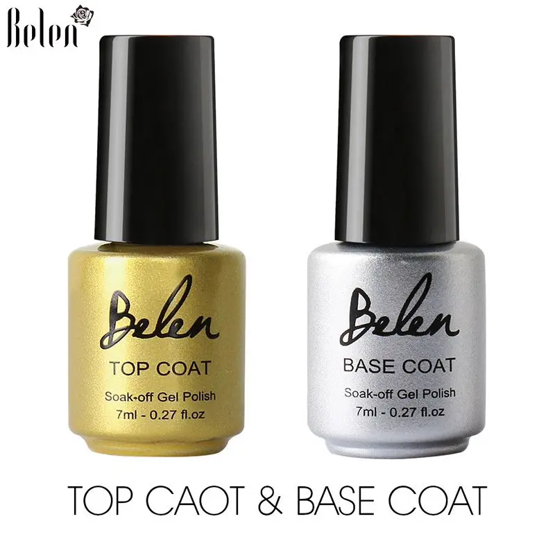 Belen UV LED Gel Nail Polish Top Coat Peel Off Base Coat Nail Basis For Gel Polish Base And Top Belen UV LED Gel Nail Polish Top Coat Peel Off Base Coat Nail Basis For Gel Polish Base And Top