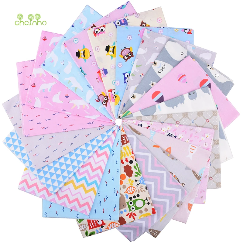 

Chainho,Cleanrance Sale 20pcs/Lot,Cartoon Series,Printed Twill Cotton Fabric,Patchwork Cloth,DIY Sewing Quilting Material,CP012