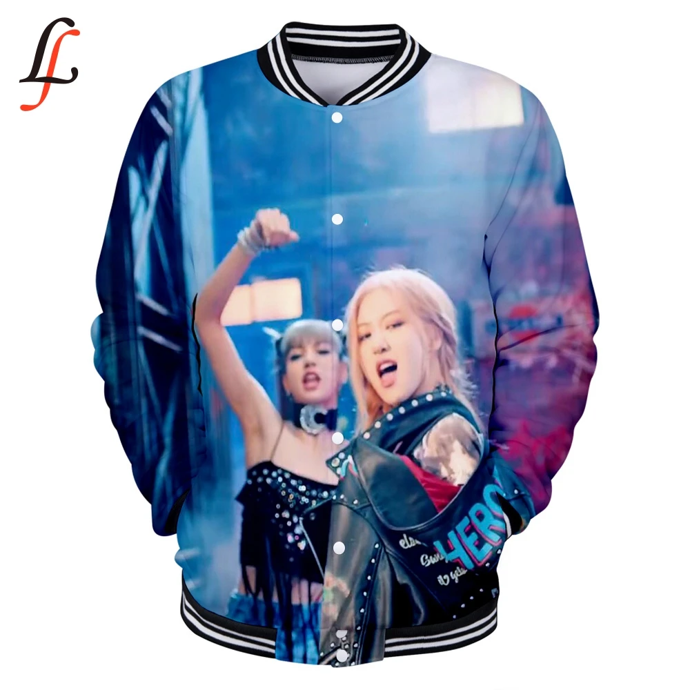 

Blackpink kill this love 3D hoodies Sweatshirts Women/men Winter Casual Baseball Jacket Modis Kpop streatwear Plus Size tops