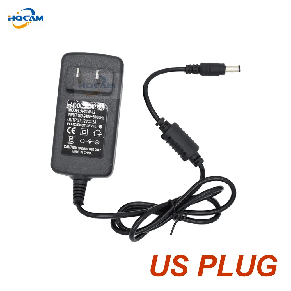Power Adapter HQCAM Qualified AC 110-240V To DC 12V 2A Power Supply Adapter For CCTV EU/US/UK/AU Plug