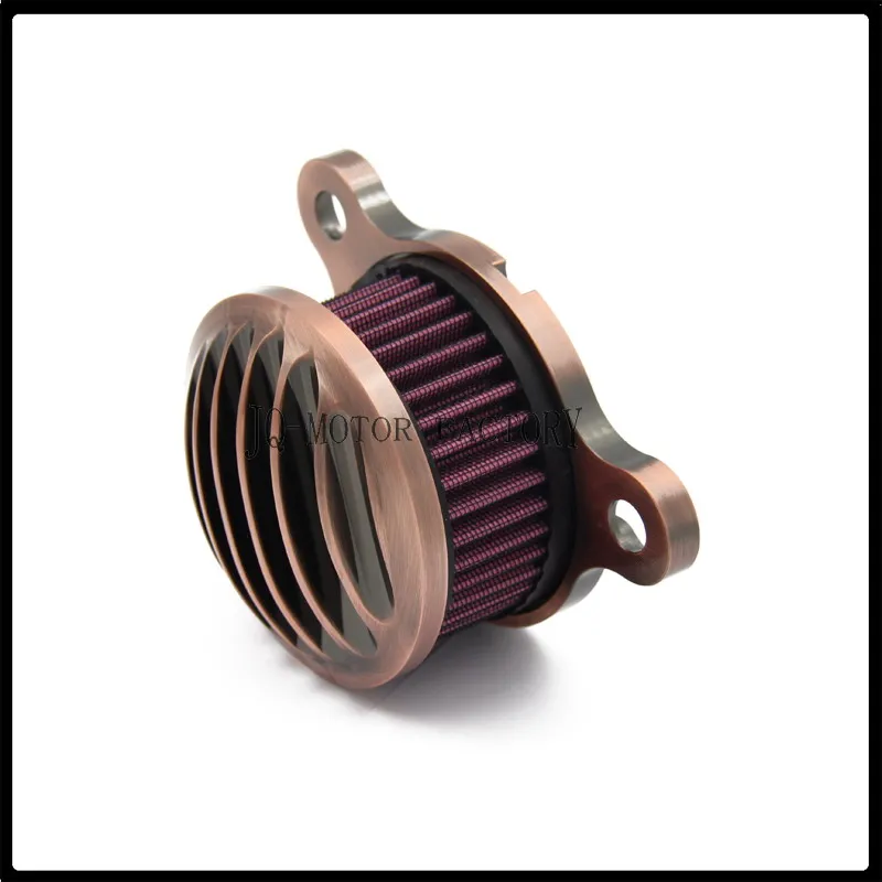 Motorcycle modified Bronze CNC aluminum vintage air intake filter cleaner for Harley Sportster XL 883/1200 2004