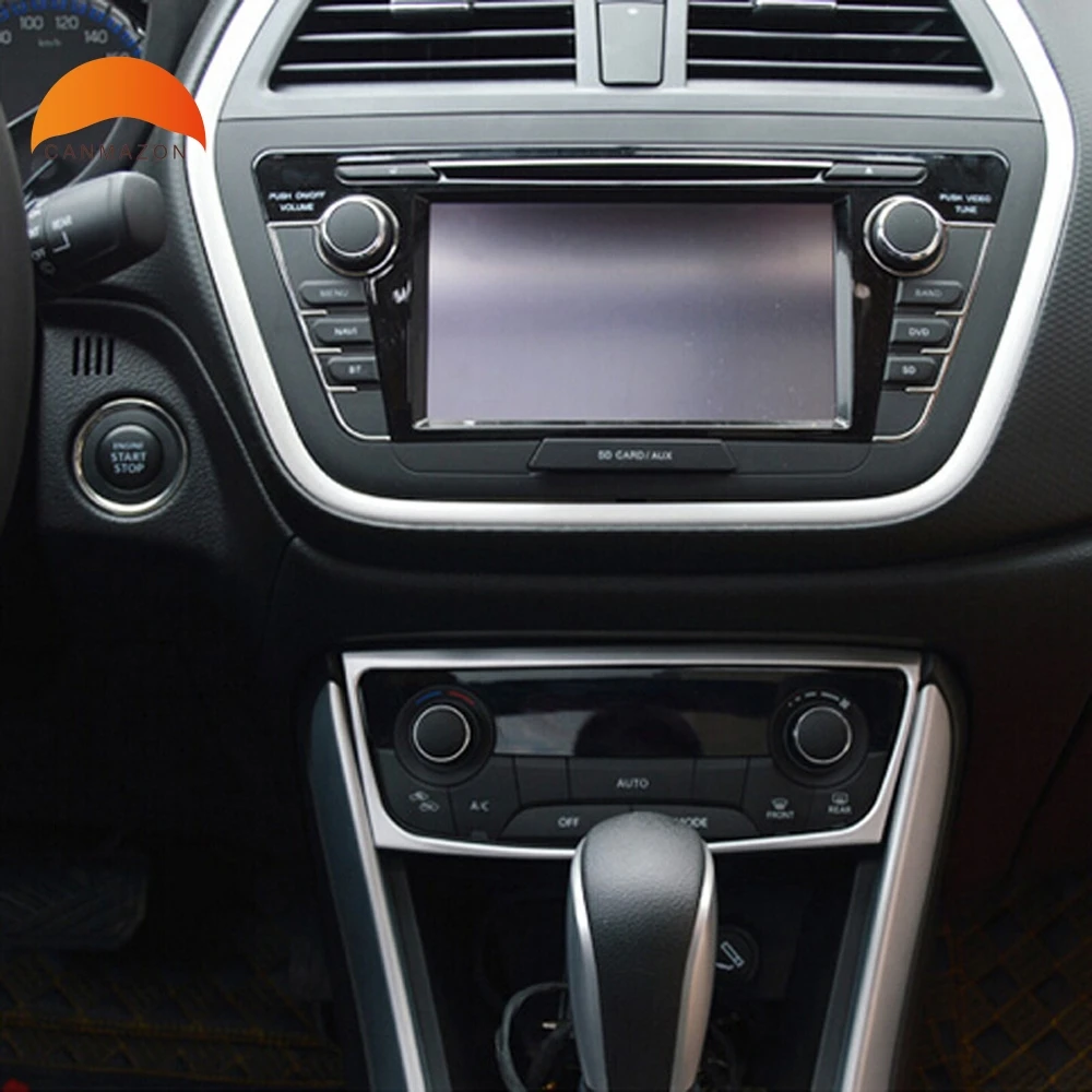 For Suzuki Sx4 S Cross Sx4 Crossover 2014 2016 ABS Matte Center Air Condition Outlet Control