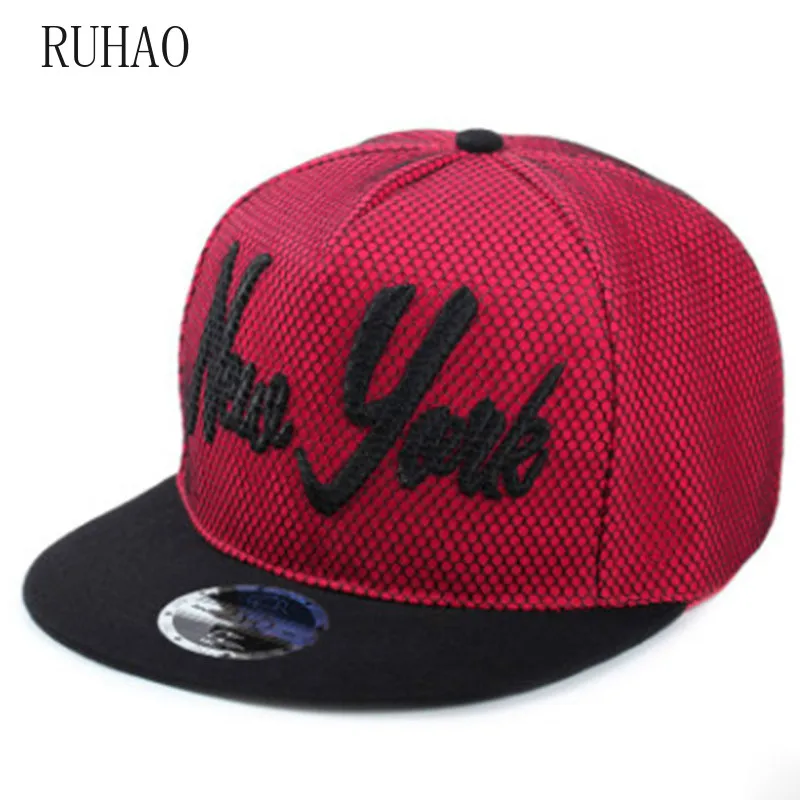 

RUHAO Men's cap Baseball Cap hat Women Fashion New York Embroidered Hip Hop Cap Snapback Bone unisex Casquette Flat Adjustabl
