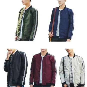 

Men's Veste Homme Bomber Fit Zipper Jacket Casual Jacket 2019 Spring Autumn New Trend Fashion Clothes