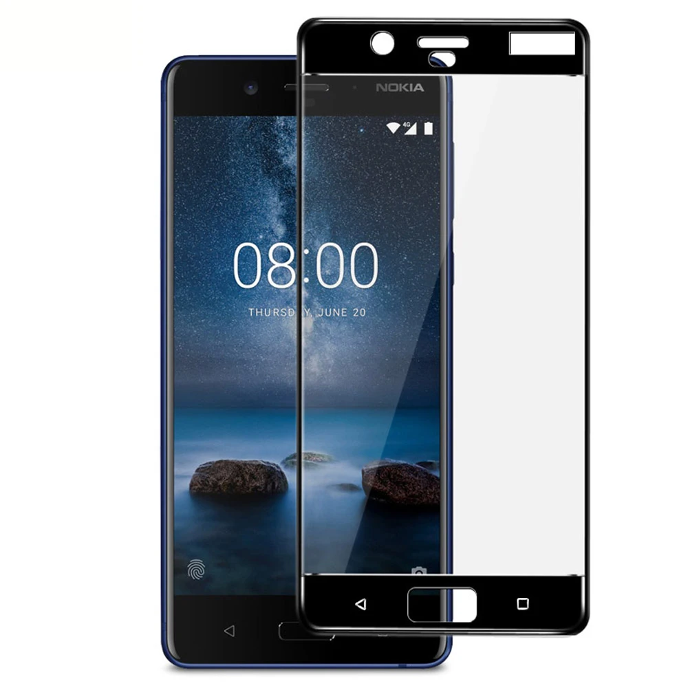 Закаленное стекло с полным покрытием для Nokia 8 Защитная пленка стекло|Защитные