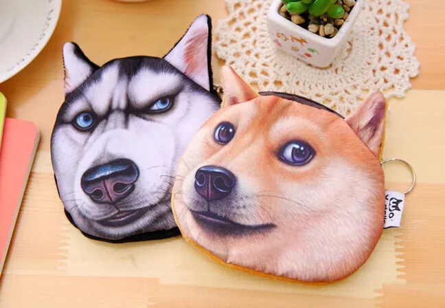 P01 Kawaii Cute Dog Doge креативный 3D держатель с рисунком для кредитных карт, чехол для кредитных/банковских карт, кошелек, чехол для хранения карт