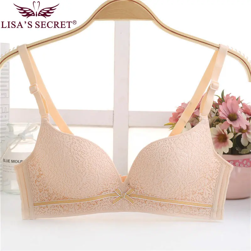 

Lisa's Secret Teenager Health Bra Seamless Wire Free Lace Brassieres Nice Underwear Pure Bralette Girls Ultimate Lift Underwear