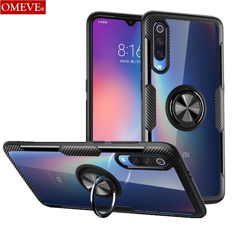 

OMEVE for Xiaomi Mi 9 Case HD Transparent Silicone Frame Hard PC Back Cover Full Protection Case for Xiaomi 9 Mi9 Phone Cases