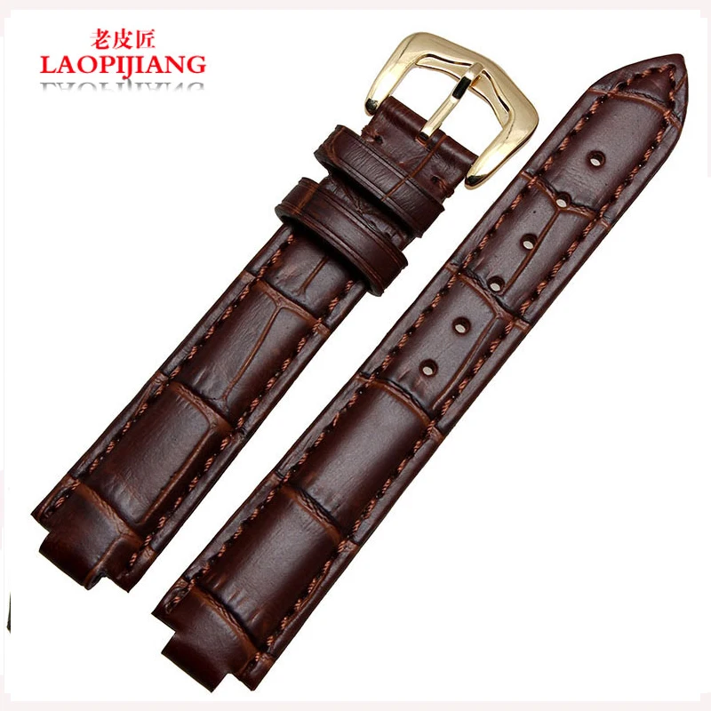Laopijiang Calfskin leather strap convex mouth bracelet strap accessories are suitable for men and women W6900456