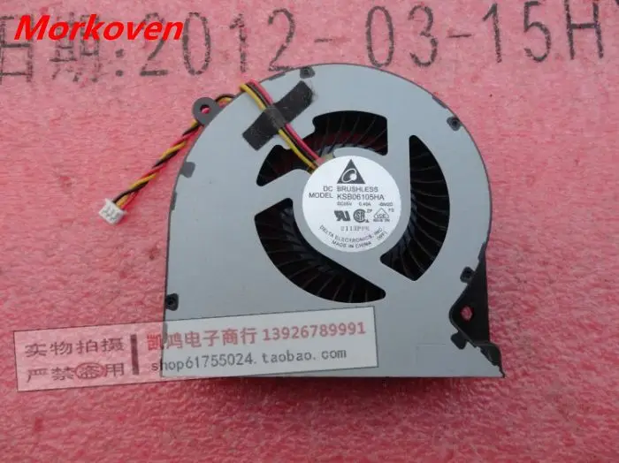 Laptop cpu cooling fan for toshiba Satellite L850 L855 L855D L870 L870D L875 L875D MF60120V1-C570-G99 KSB06105HB-AJ3T Cooler