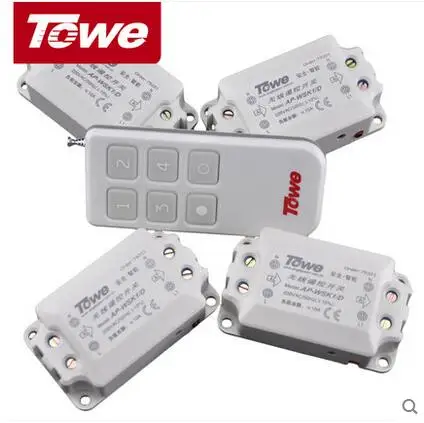 

10A 150m wireless remote control circuit board 4 channel relays for switch home light lamp TV air conditioner gate door opening