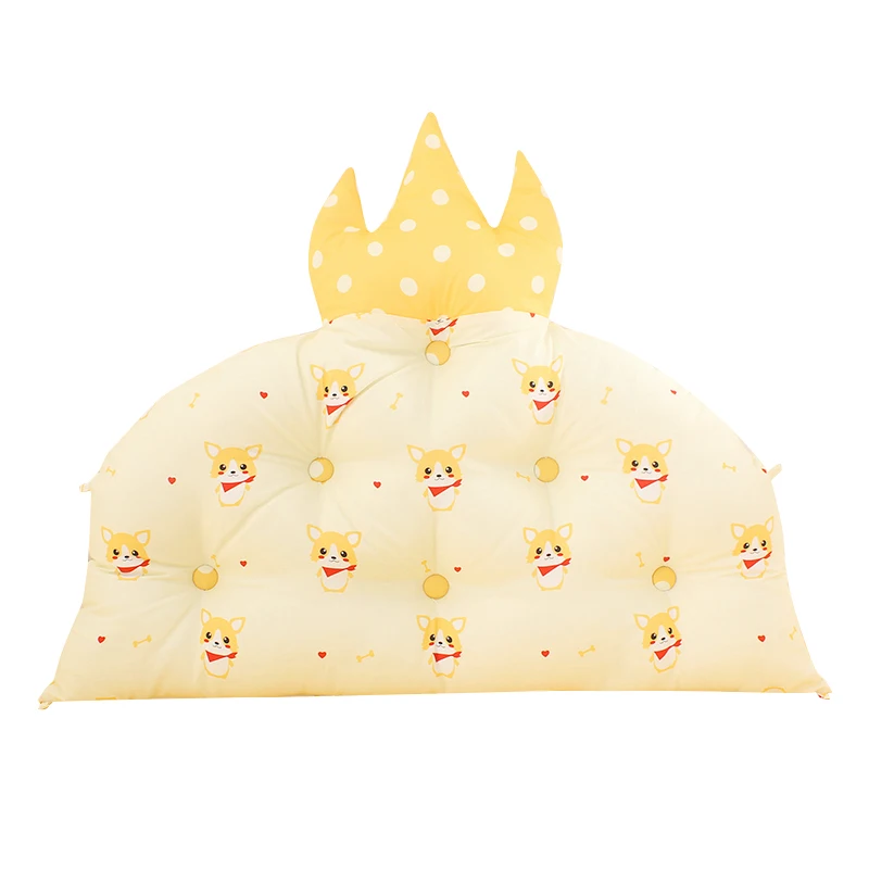 1 шт. 65*35 см подушки для детской кроватки хлопок прикроватная Подушка Кровать Подушка корона литья мультфильм Удобные