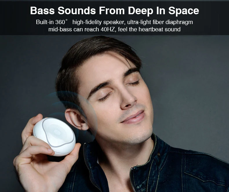 Mini Portable Speaker Wireless bluetooth Speaker IPX4 Waterproof Soundbar Bass Boombox Sound box with Mic TF Card LED light (9)