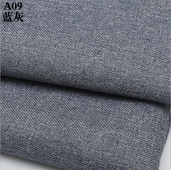 Blue gray Однотонная хлопчатобумажная льняная ткань для лоскутного шитья/шитья своими руками/скатерти для дивана/покрывала мебели/счетчики подушек - Цвет: Blue gray