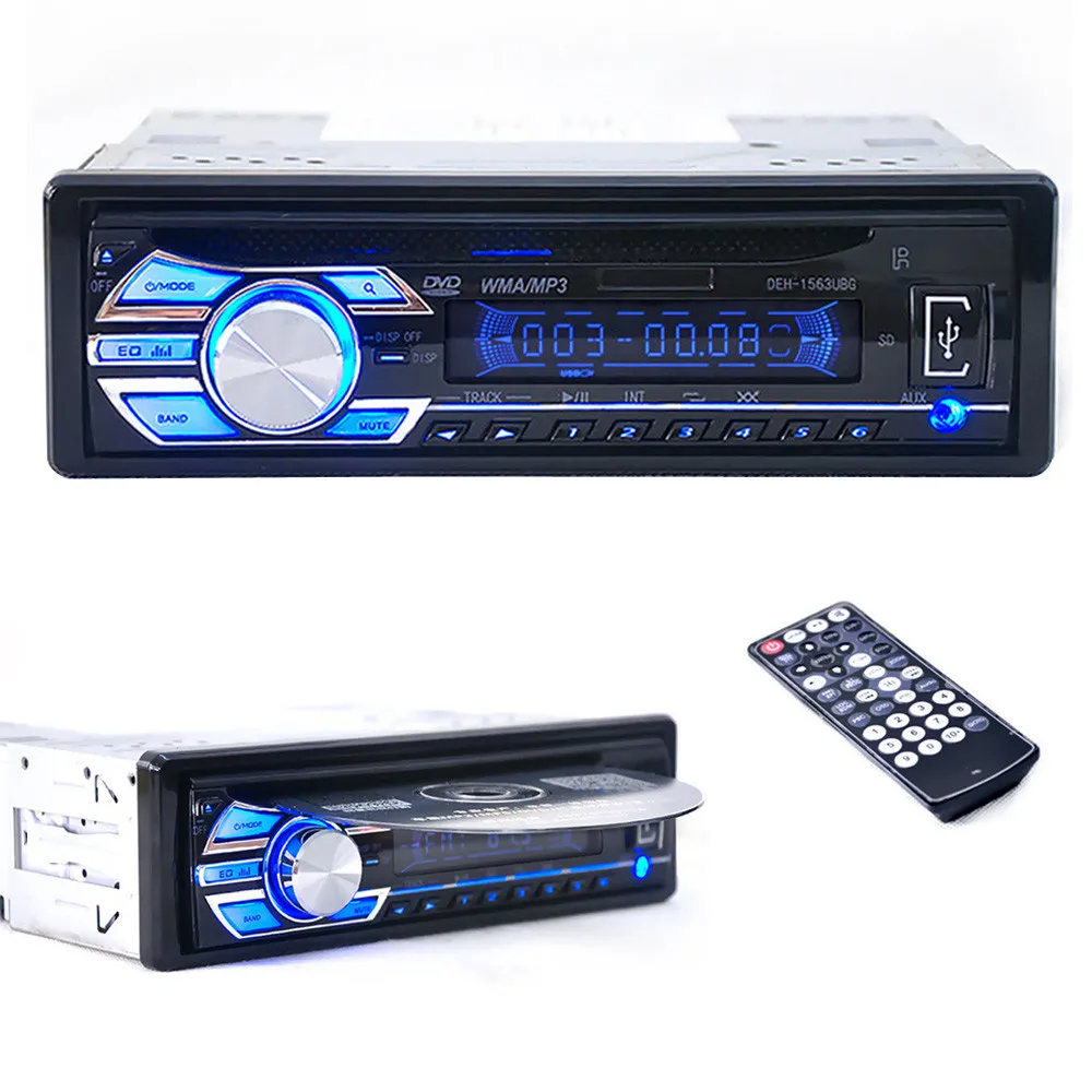 

Car Radio MP3 Music Audio Player Car Audio Stereo In-Dash DVD CD MP3 Radio Player SD Input AUX FM Receiver car mp3 player 2019