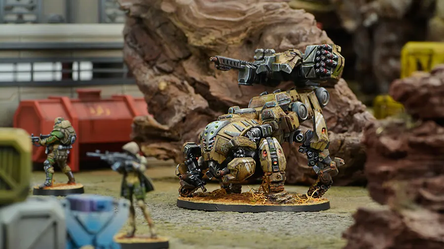 [Loong Way Miniatures] Corvus Belli Infinity 0584 MAGHARIBA GUARD 32 мм Металлические Миниатюрные
