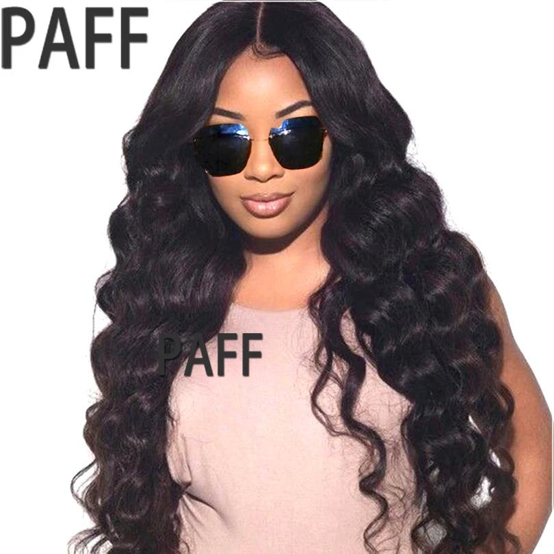 PAFF Brazilian Body Wave Hair With Lace Closure Middle Part 4 Pcs Natural Color Free Ship Remy Human Hair 3 Bundles With Closure brazilian-body-wave-hair-bundles-with-closure