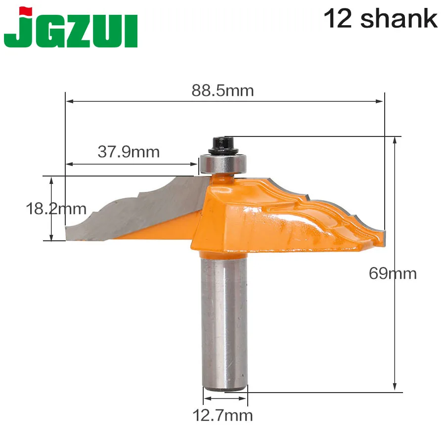 

1pc1/2" Shank Crown Molding Router Bit Line knife Woodworking cutter Tenon Cutter for Woodworking Tools