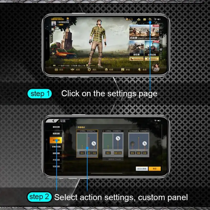 1 пара мобильный телефон игровой триггер контроллер стрелок огонь кнопка ручка для PUBG/правила выживания#1102