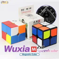 Mofangge wuxia M 2x2 Магнитная Cube Magic Cube Скорость головоломки Мэджико Cubo profissional игрушка для малыша образования 2x2x2 wca конкурс