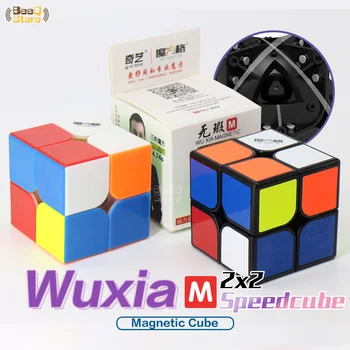 

Mofangge Wuxia M 2x2 Magnetic Cube Magic Cube Speed Puzzle Magico Cubo Profissional Toy For Kid Education 2x2x2 WCA Competition