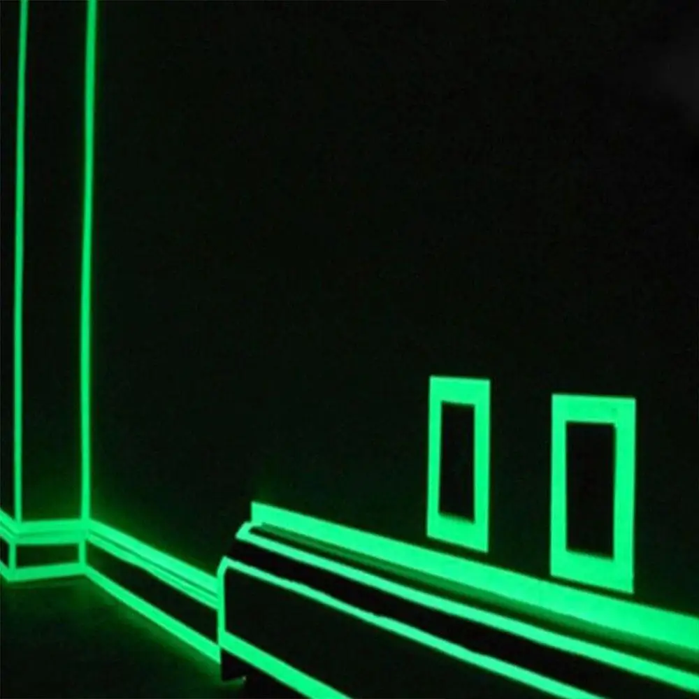 

10mm*6m White Waterproof Luminous Tape Door Surrounds Self Adhesive Glow Applicable Glow in Dark Adhesive Tapes Walkways