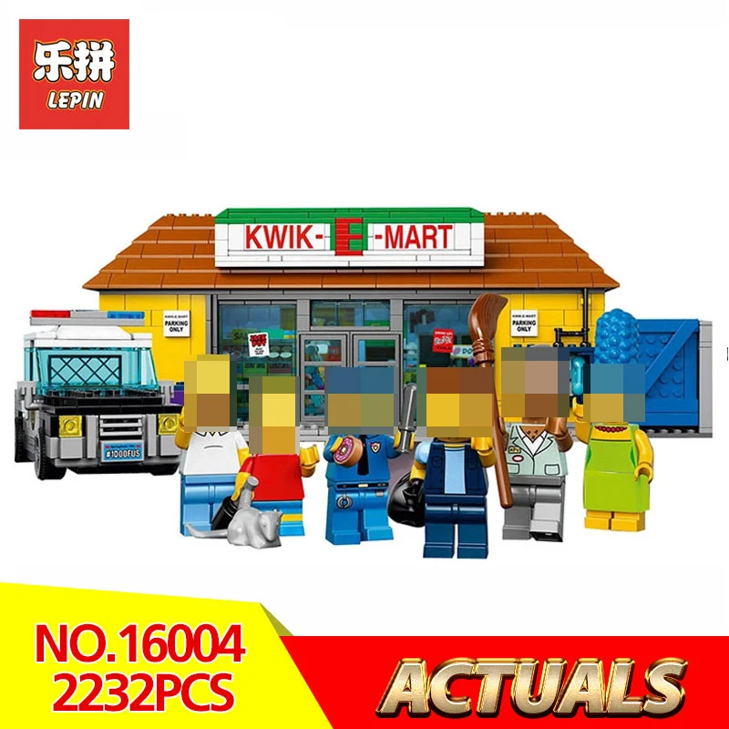 

Lepin New 16004 2232Pcs the Simpsons Action Model Building kits Block Bricks Compatible with LegoINGlys 71016 for children gift