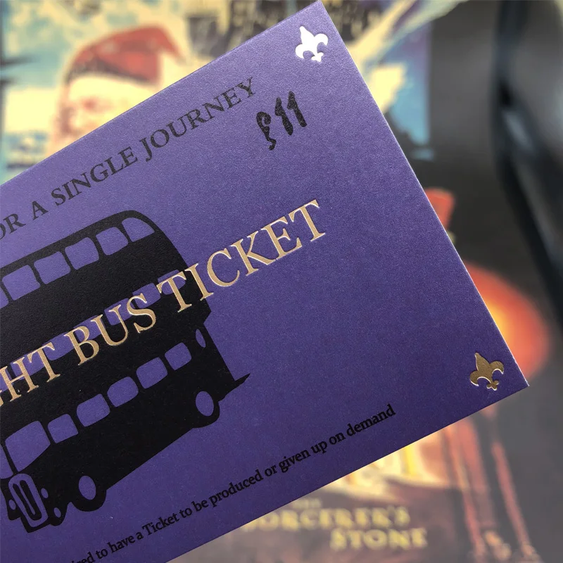 1 шт. Гарри, кино, Лондонский Экспресс копия билета на поезд 1 шт. Knight Bus Prop ограниченная поставка