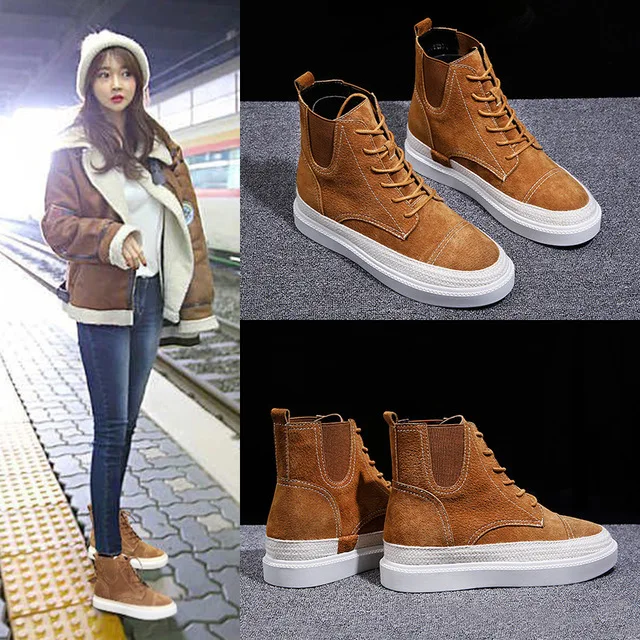 

2018 new Martin boots female autumn and winter explosions British wind short boots students wild women's boots tide..
