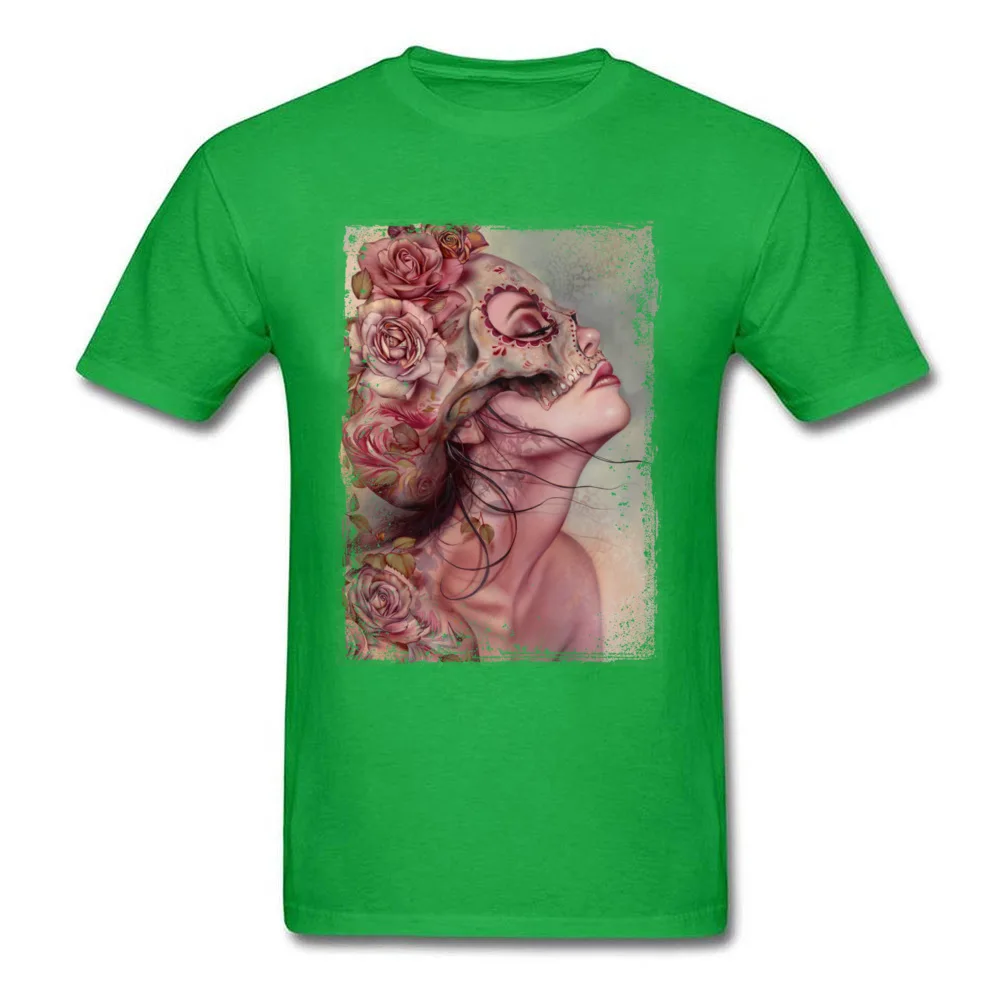Summer AfterDeath Tshirts Retro Fall Short Sleeve O-Neck Tops & Tees 100% Cotton Male Casual Tops & Tees Top Quality AfterDeath green