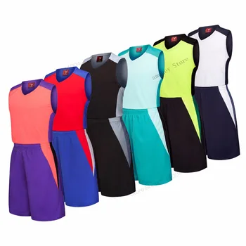 

Adsmoney 6 colors Basketball Men Set Jersey Shorts Fitness Breathble Quick Dry Sport Basketball Shirts Suit uniforms Custom LOGO