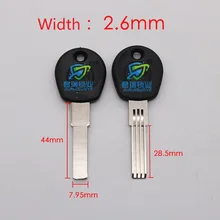 10 шт. х двойной слот и двухрядная Болванка для ключа для мотоцикла для дома замена ключа длина 44 мм JF146