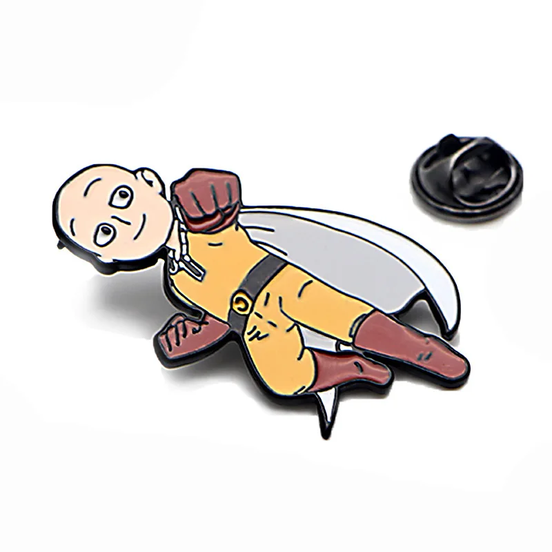 V277 Мультфильм Аниме ONE PUNCH MAN металлические эмалированные броши и коллекция булавок Нагрудный значок для рюкзака воротник подарок ювелирные изделия