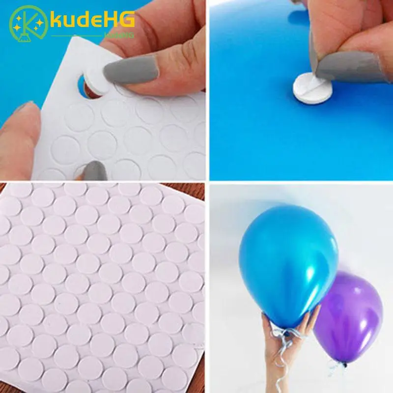 

100 Points Balloon Attachment Glue Dot Attach Balloons To Ceiling Or Wall Stickers Birthday Party Wedding Supplies 23