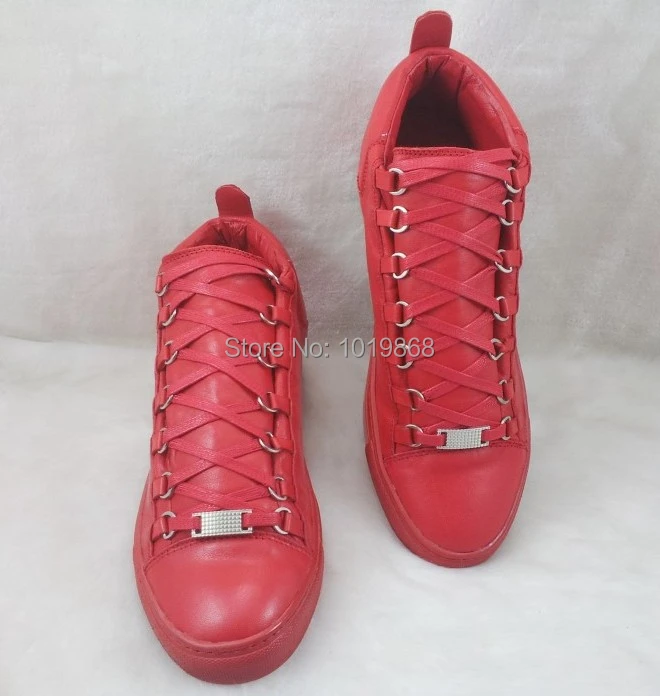 red designer boots