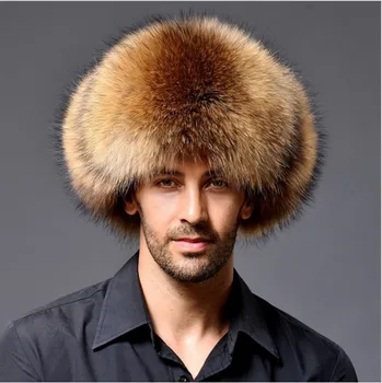 

669922 New Winter Fur Hat Men's Winter Hats Thickened Warm Middle - aged and Old Ear Protection Men Hat Bomber Hat