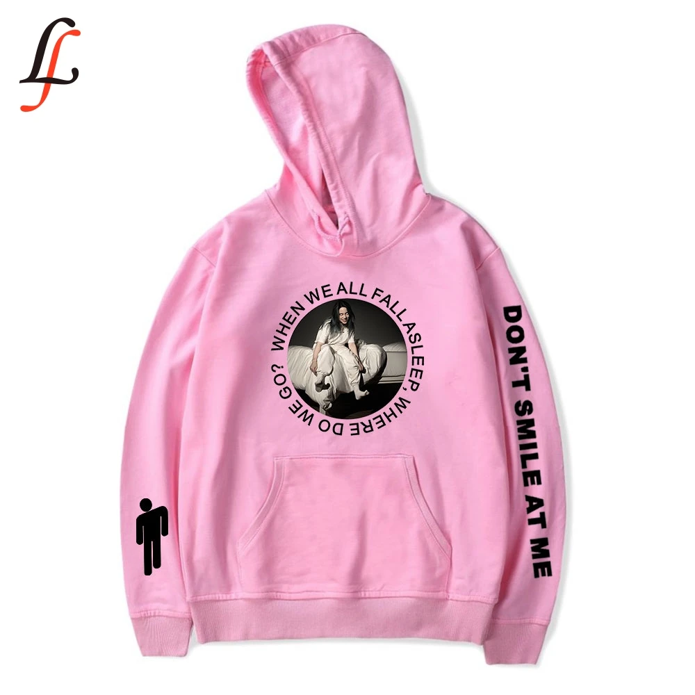 

Billieeilish Billie eilish Women Hoodies sweatshirts Kpop sweatshirt Tops Casual Pullover Streetwear Moletom 2019 new arrival