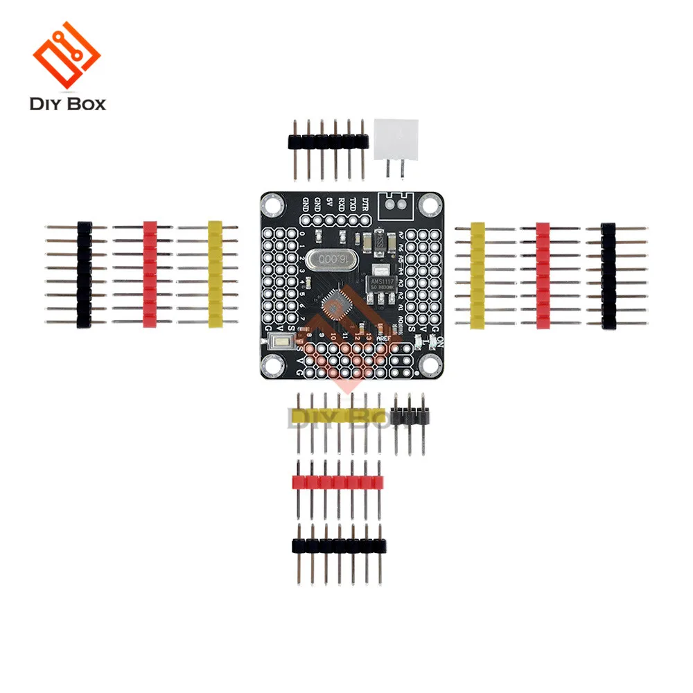 DM сильная серия Atmega328 модуль контроллера Pro Mini 5 в 16 МГц плата 5 В для Arduino Atmega328p микроконтроллер Diy Kit I/O контакты