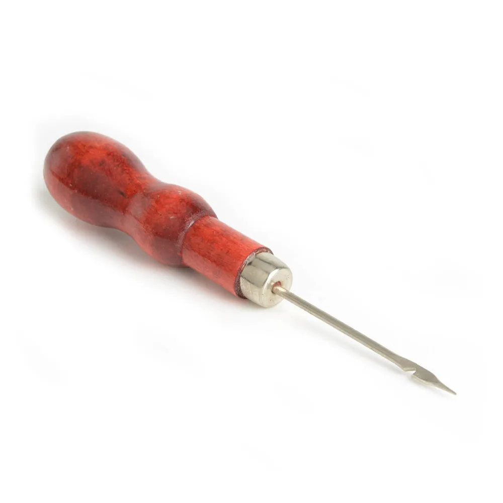 

Sewing Tools Wooden Handle DIY Leather Tent Sewing Awl Pin Punch Hole Repair Tool Hand Stitcher Leathercraft Needle