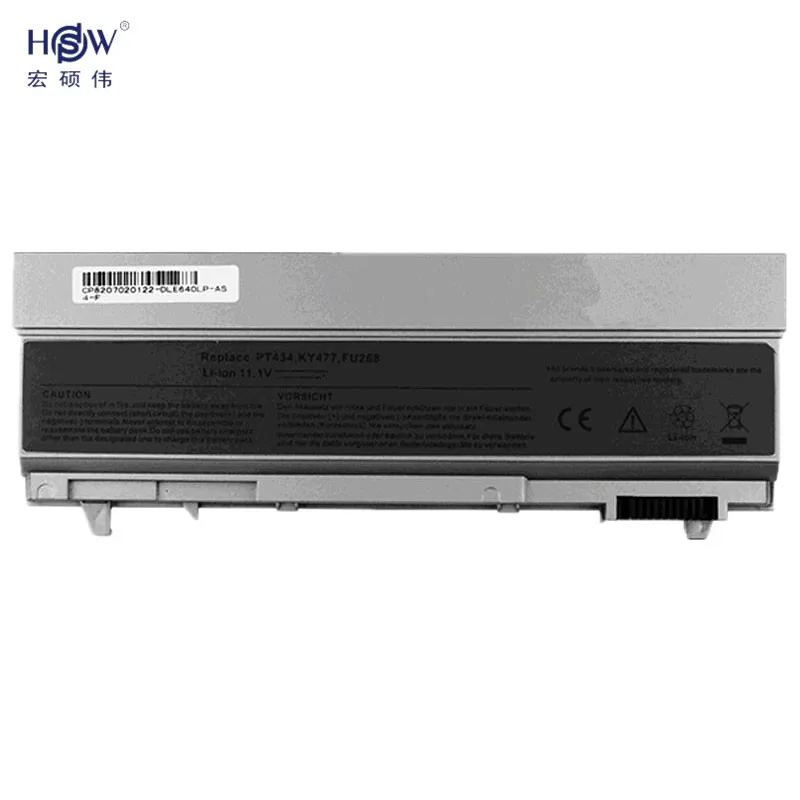 HSW 7800 мАч ноутбука Батарея для Dell Latitude E6400 E6410 E6500 E6510 точность M2400 M4400 M4500 M6400 M6500 1M215 312-0215