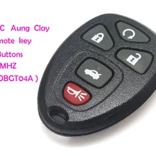 Автосигнализация Tomahawk для aung clay Автомобильный ключ дистанционного управления 5 кнопок Автоматическая сигнализация 315 МГц FCC ID KOBGT04A