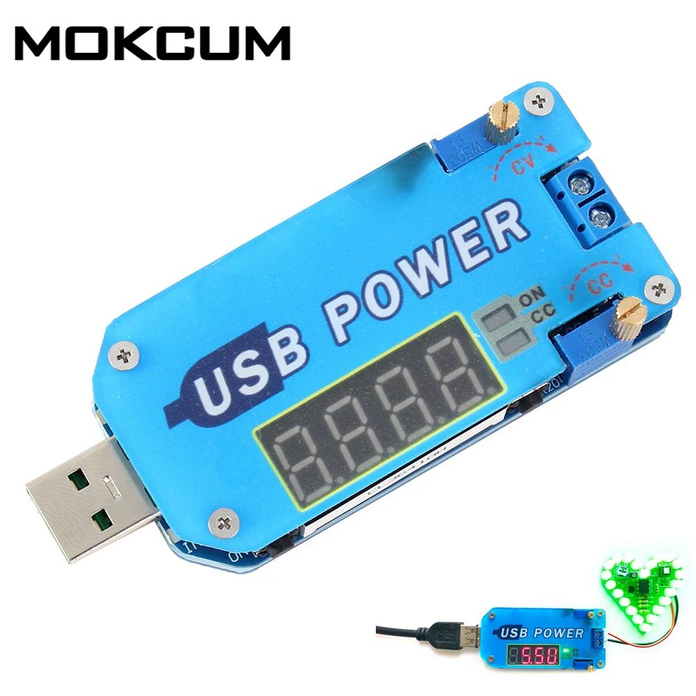 

DC-DC 15W Adjustable USB Step Up Down Power Supply Module CVCC Buck Boost Voltage Converter DC 5V to 3.3V9V12V24V30V Router