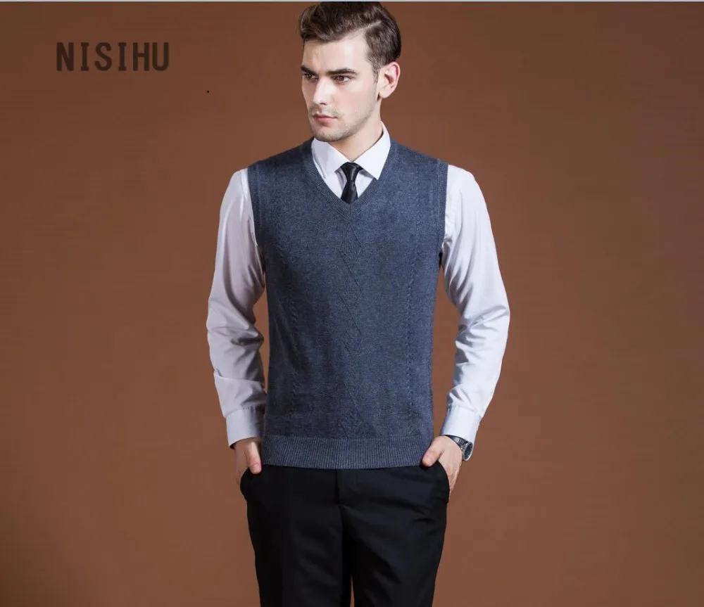 Free shipping mens sleeveless cashmere sweater hot sale